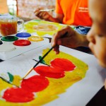 James Painting (2017 Watercolor and Mural Art Workshops with Children’s Shelter Foundation, Chiang Mai, Thailand)