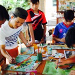 Worawuth Srakeo (2017 Watercolor and Mural Art Workshops with Children’s Shelter Foundation, Chiang Mai, Thailand)