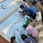 Students Mural Painting Boys Dorm