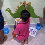 Painting the mural in the boy’s dormitory2