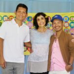 TH – Suzanne Gregoire, GloCAP_s Artistic Director with Natchai Posrila and Worawuth Srakaeo, _Our Garden_ Workshop leaders